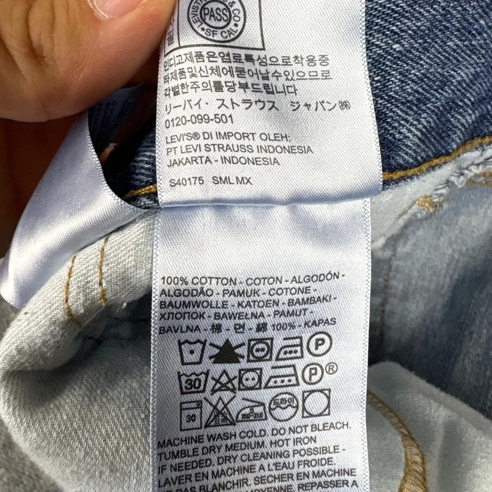 Levis 550 Relaxed Fit Tapered Leg Blue Denim Jeans Mens 56x32 01550-4886